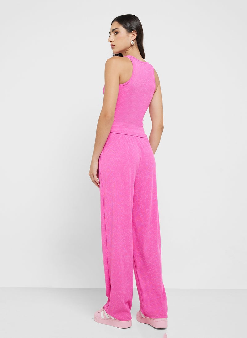 جينجر طقم بلوزة بدون أكمام وبنطلون محبوك - Image 2