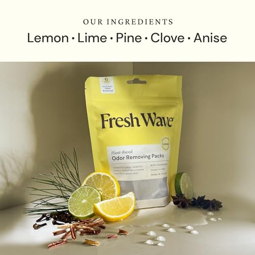 Fresh Wave Lemon Odor Eliminating Deodorizing Packs Bag of 6 Fresh Pod Case Safer Odor Relief for Small Spaces Natural PlantBased Odor Eliminator Odor Absorbers for Home - Image 5