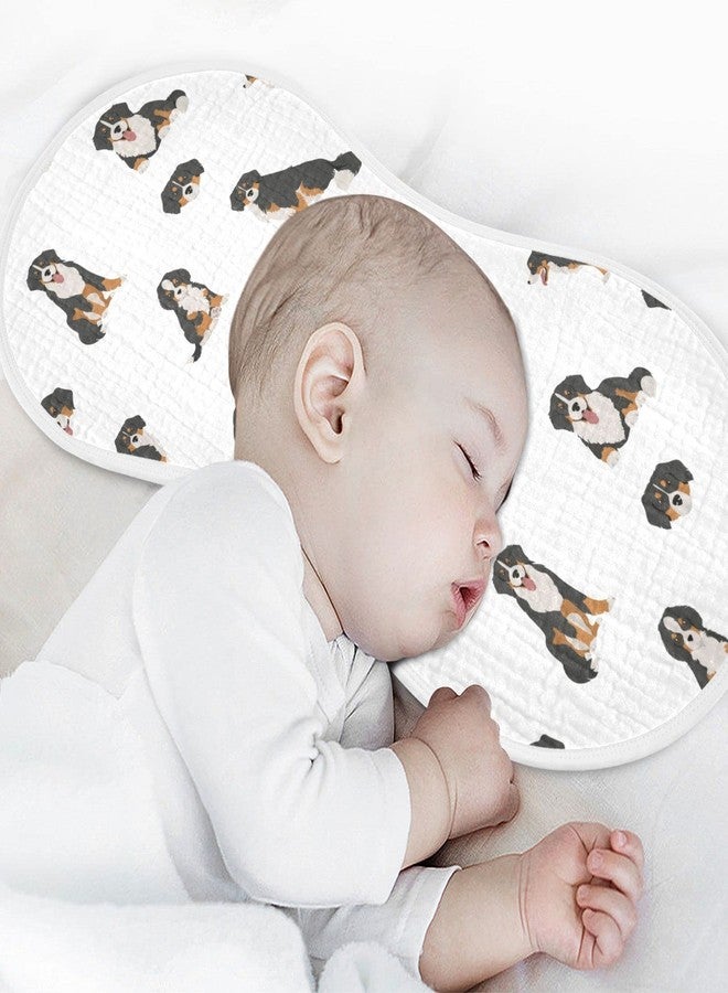 YYZZH Bernese Mountain Dog Muslin Burp Cloths for Baby 2 Pack 100% Cotton Baby Washcloths Bibs for Boy Girl - Image 4