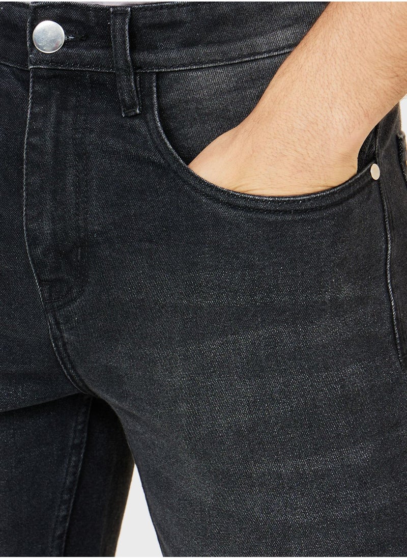 Styli - Light Wash Slim Fit Jeans - Image 1