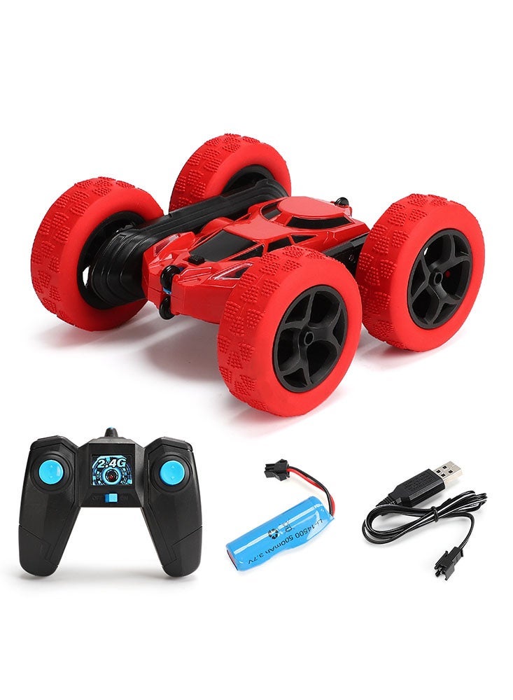 Perfii Remote-Controlled RC Stunt Car with Double-Side Body Roll Walking, Dual Front Lights, TRP Material, Vacuum Tires, Powerful Motor, Muddy Terrain Mastery, 360 Rotation, and Wireless Comfort Control - Image 1