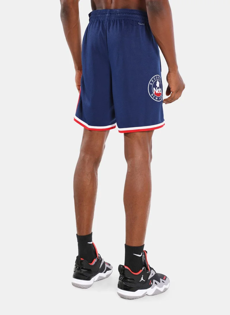 Nike Mens' Brooklyn Nets City Edition Mixtape Swingman Shorts