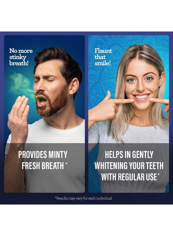 GuruNanda غسول فم لتبييض الأسنان مزدوج الأسطوانة أوكسيبرست - خالي من الكحول والفلورايد، بيروكسيد الهيدروجين لتعزيز بياض الأسنان - نعناع بري - 20 أونصة سائلة - Image 5