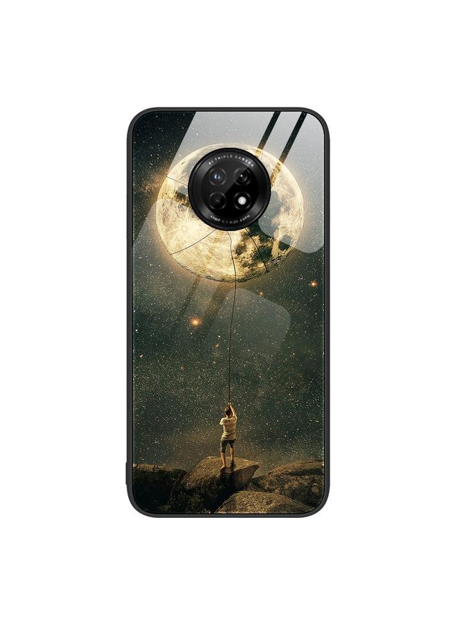 اس-توب جراب لهاتف Huawei Enjoy 20 Plus 5G، جراب هاتف زجاجي ملون مطلي - Image 1