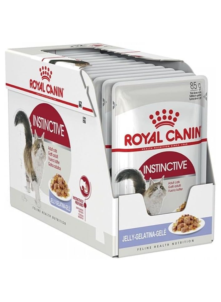 رويال كانين طعام القطط البالغة من رويال كانين، جيلي إنستينكتيف هيلث نيوتريشن (طعام رطب - أكياس) 12 × 85 جم - Image 2