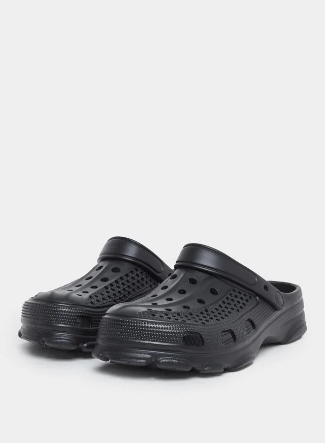 Take Two Solid Ankle Strap Clogs