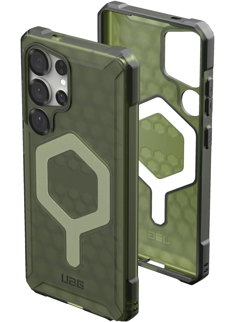 Urban Armor Gear UAG Essential Armor MagSafe for Samsung Galaxy S25 ULTRA Case Cover [15 Feet Drop tested] - Olive Drab  - Image 1
