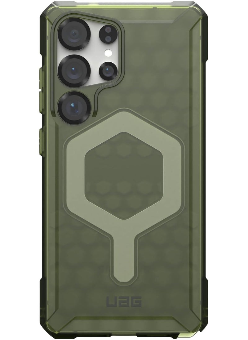 Urban Armor Gear UAG Essential Armor MagSafe for Samsung Galaxy S25 ULTRA Case Cover [15 Feet Drop tested] - Olive Drab  - Image 4