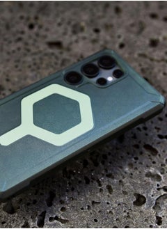 Urban Armor Gear UAG Essential Armor MagSafe for Samsung Galaxy S25 ULTRA Case Cover [15 Feet Drop tested] - Olive Drab  - Image 3