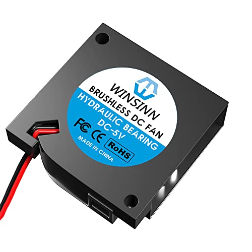 WINSINN 20mm 2006 Blower Fan 5V - Hydraulic Bearing 11000 RPM 2006 Cooling Fan Replacement for Small Appliances (Printer/Router/Set-Top Box), 30cm Cable with XH2.54-2PIN, Brushless 20x6mm (2Pcs) - Image 5
