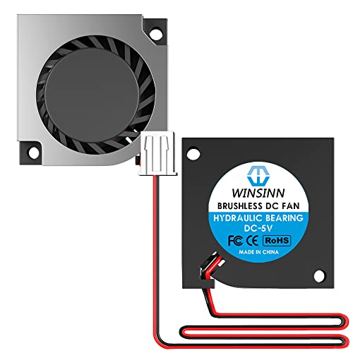 WINSINN 20mm 2006 Blower Fan 5V - Hydraulic Bearing 11000 RPM 2006 Cooling Fan Replacement for Small Appliances (Printer/Router/Set-Top Box), 30cm Cable with XH2.54-2PIN, Brushless 20x6mm (2Pcs) - Image 1