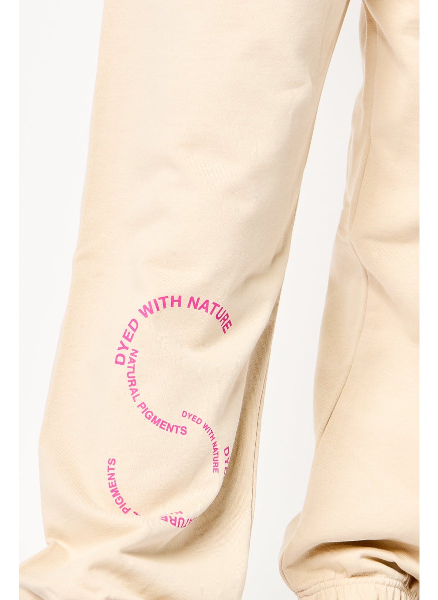Adidas Adidas by Stella McCartney Women Sportswear Fit Outdoor Sweatpants, Beige  - Image 2