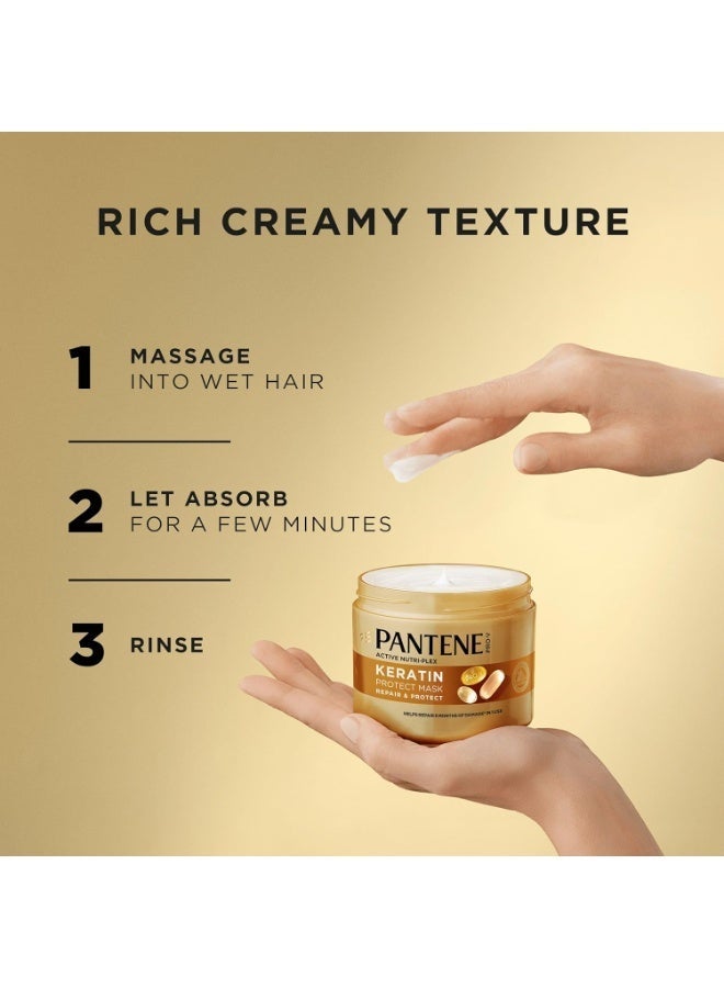 بانتين Pro-V Active Nutri-Plex ماسك Keratin Protect لإصلاح وحماية الشعر التالف – 300 مل - Image 5