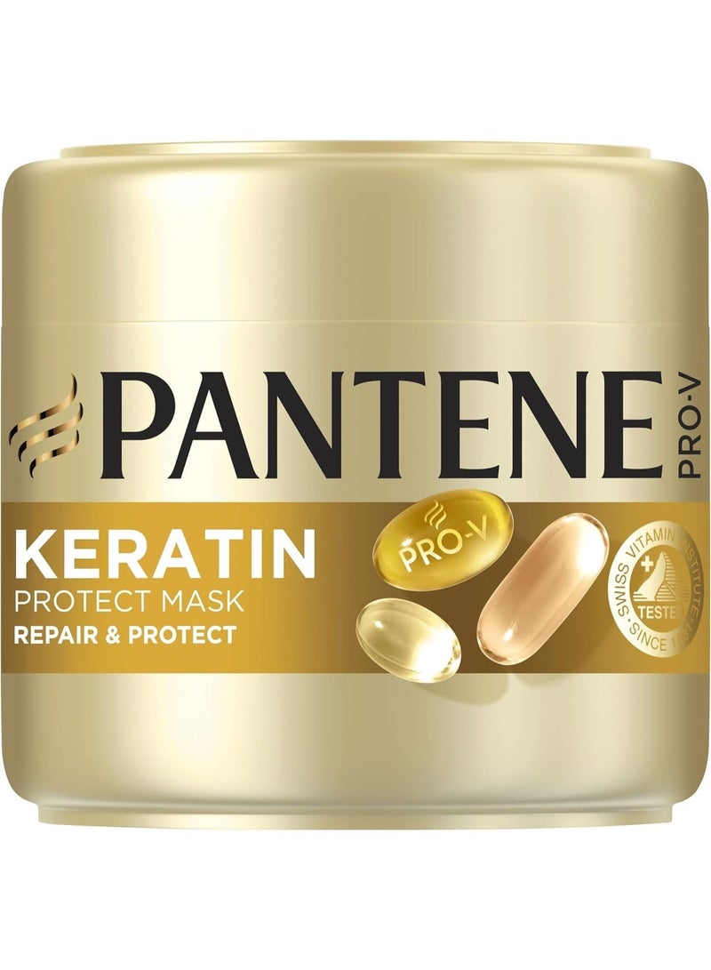 بانتين Pro-V Active Nutri-Plex ماسك Keratin Protect لإصلاح وحماية الشعر التالف – 300 مل - Image 2