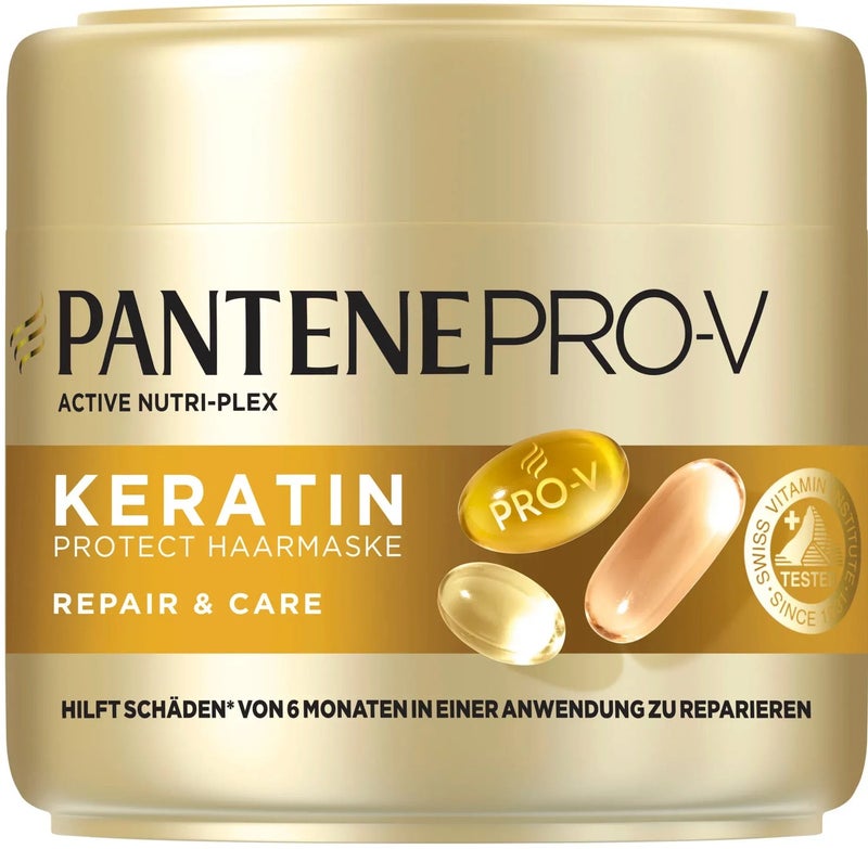 بانتين Pro-V Active Nutri-Plex ماسك Keratin Protect لإصلاح وحماية الشعر التالف – 300 مل - Image 1