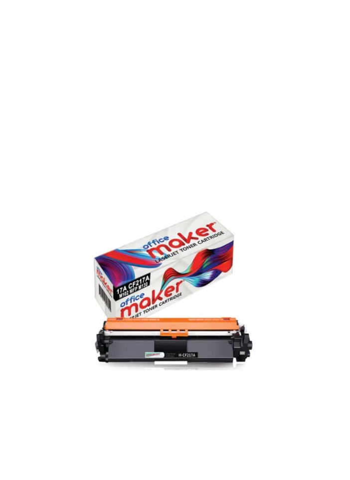 Office Maker - 17A CF217A Laserjet Toner Cartridge for HP Printer Black - Image 1