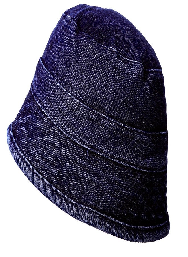 Zacharias Unisex Denim Fishermen Hat Cap (Blue_Free Size) (Pack of 1) - Image 1