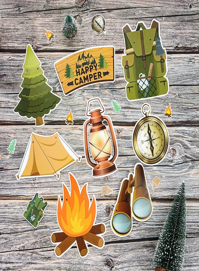 Fangleland Camping Party Decorations Welcome to Our Campsite Banner, Camper Garland for Lumberjack Birthday Baby Shower Adventure Party Supplies - Image 2
