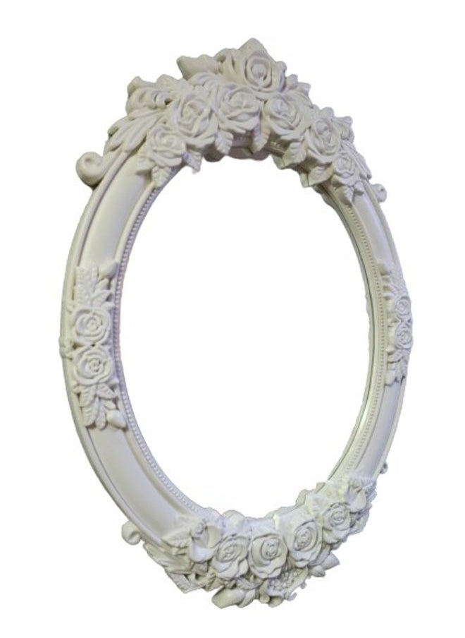 NKX Antique Design Oval Shaped Wall Mounted Hanging or Against Wall Frame Dressing Make-up Mirrors for Entryway Bedroom and Bathroom  - Image 4
