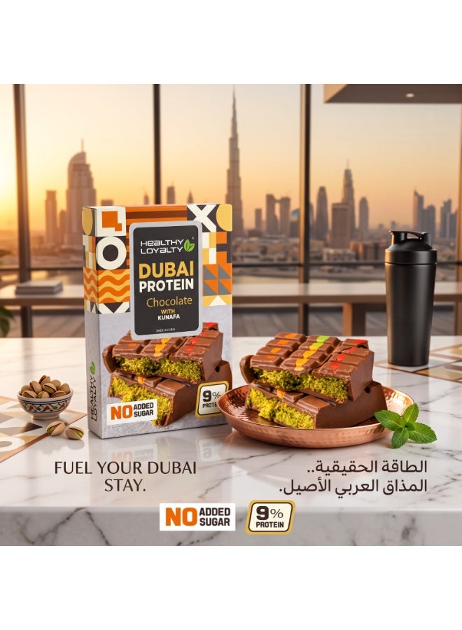 Dubai Protein Chocolate With Kunafa, 100 Gm, 9% Protein