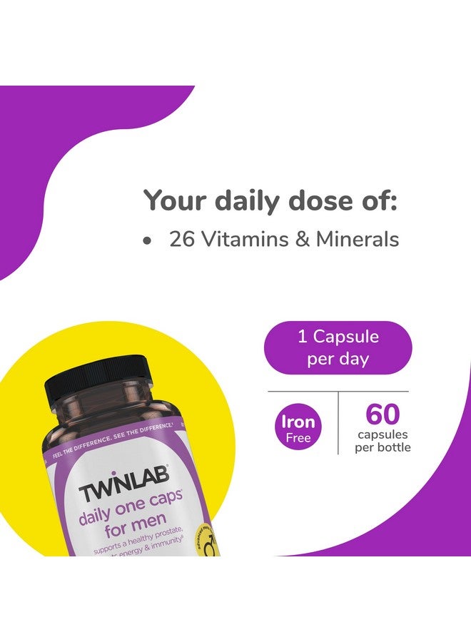 Twinlab TWL Men's Daily One 60 ct - Image 3