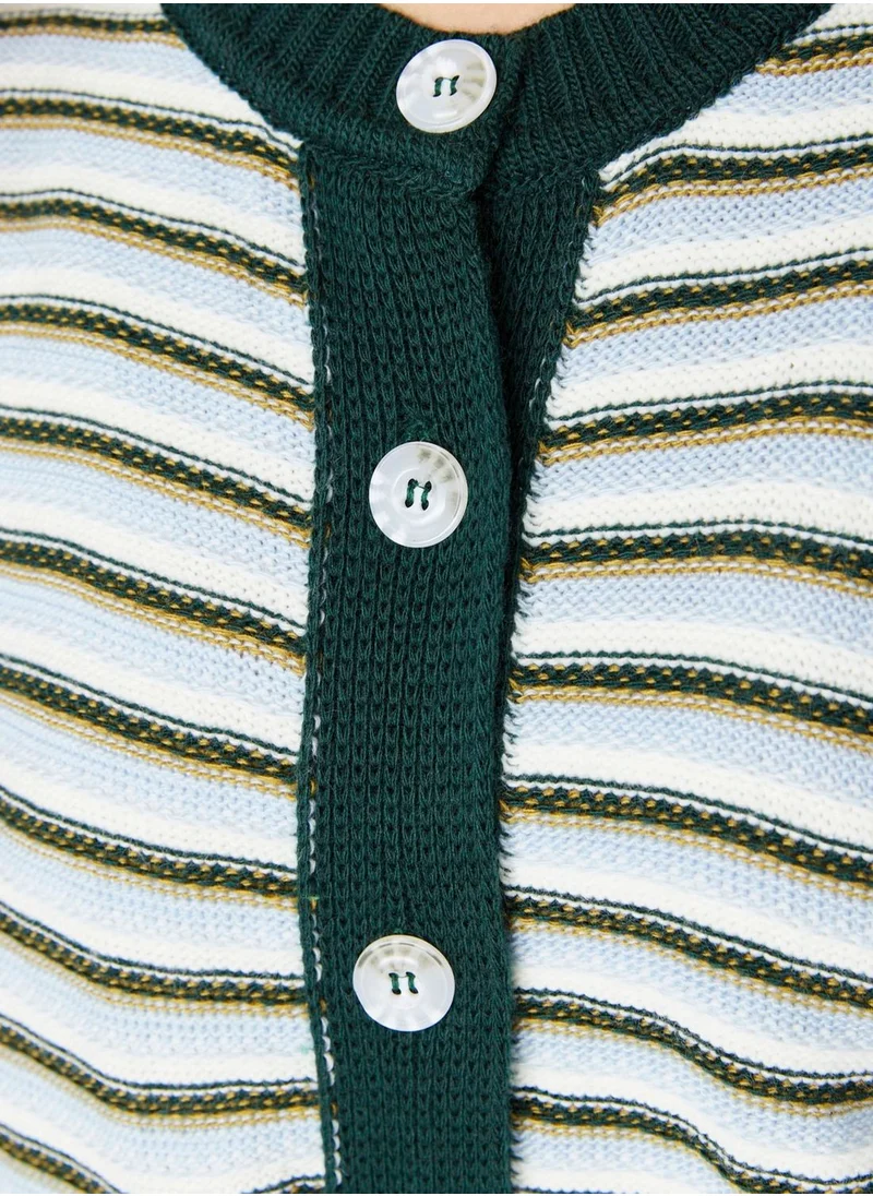 trendyol Striped Knitted Cardigan