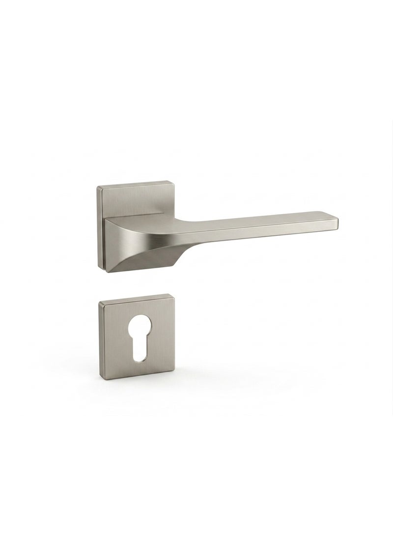 LEVER HANDLE ROSE TYPE ALUM.