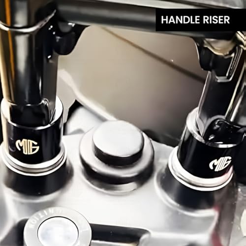 MOTO GENIUS Adjustable Handle Riser for Dominar Motorbike | Enhances Comfort and Control | Height Riser Clamp Compatible with Dominar 250 & 400 (Black) - Image 4