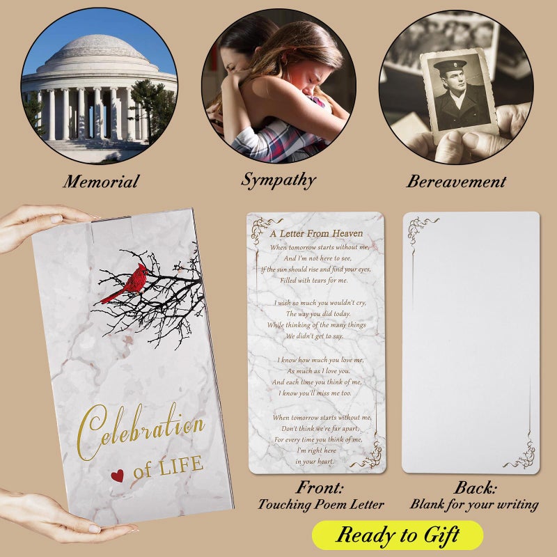liantudy Memorial Lantern, Sympathy Gifts for Loss of Mom/Loved One, Bereavement Gifts, in Memory Loved One Lantern,Celebration Life, Funeral Lantern,Mom You Left me Beautiful Memories - Image 2