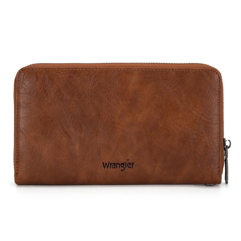 Wrangler Womens Wallet Wristlet Long Purse Designer Clutch Large Capacity Credit Card Holder for Women - Image 5