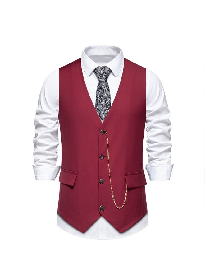 Shougu New Fashionable Casual Men's Suit Vest - Image 1