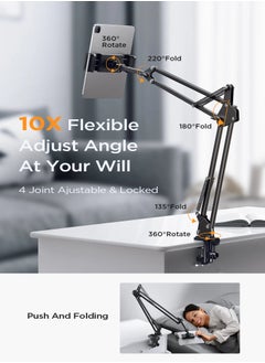 Lisen Lisen Flexible Tablet and Phone Clamps: Ultimate Hands-Free Device Convenience with 2 Clamp  - Image 2