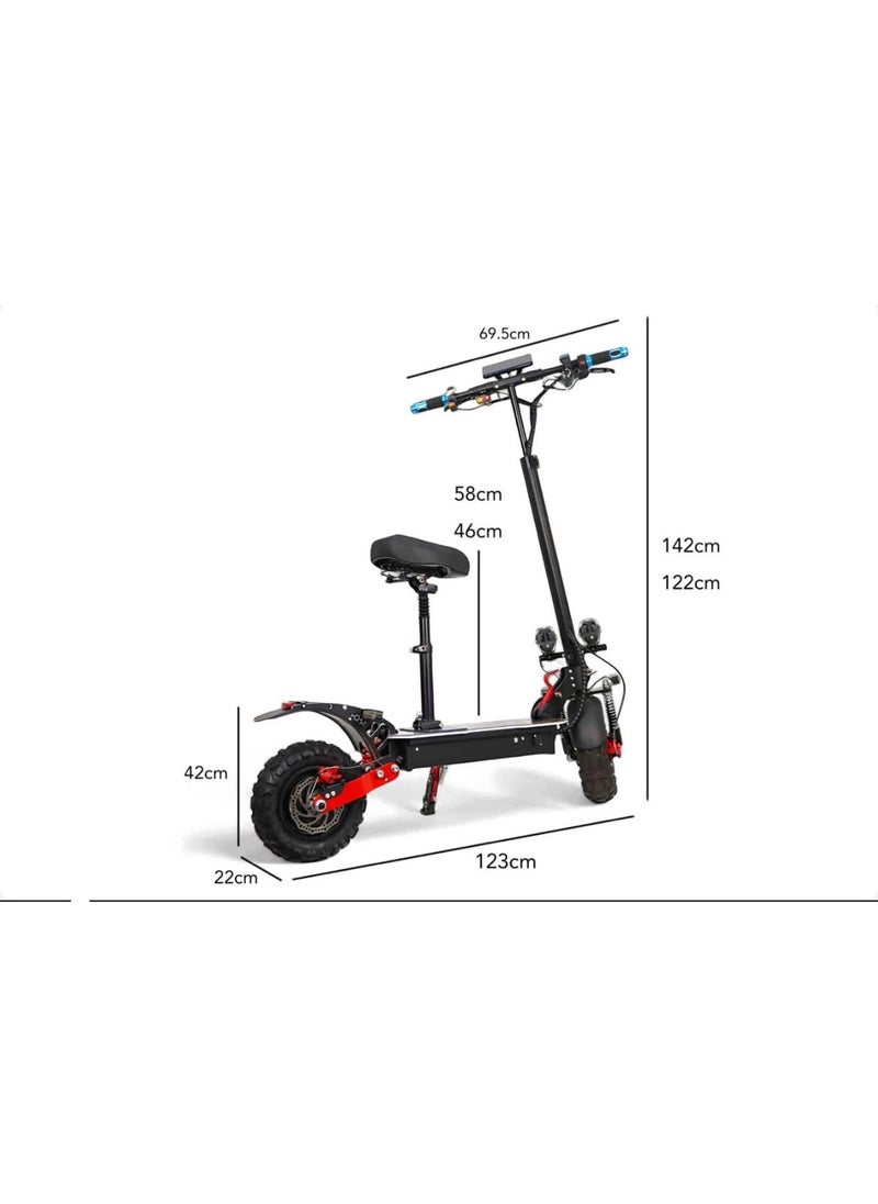 2025 M8 48V 3000W Twin Turbo Electric Scooter for Adults