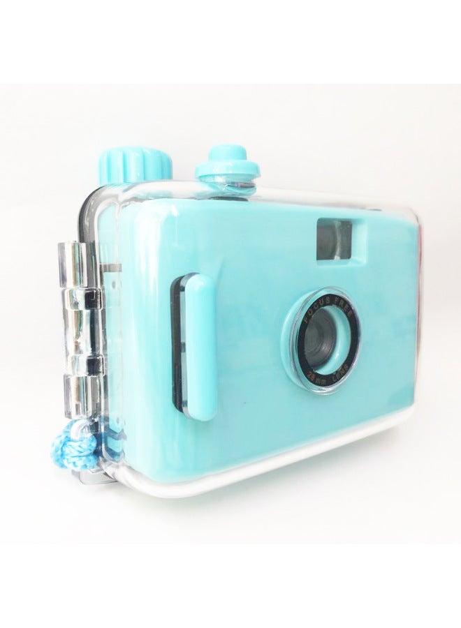 Source Manufacturer 135 Retro Film Film Fool Underwater Waterproof Diving Non-polaroid Camera Customization *made In Stock-Color:Cyan Black Shell  - Image 3
