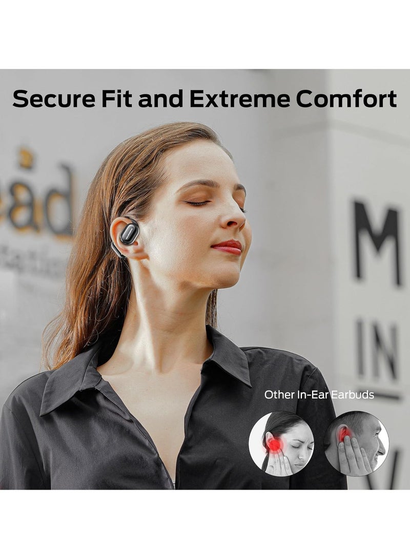 Monster Open Free AC100 Open Ear Headphones, Bluetooth 5.3 Wireless Headphones with Earhooks, Immersive Stereo Sound by Dual Large Driver, Clear Talk, 30H Playtime,Waterproof Sport Earbuds for Running  - Image 5