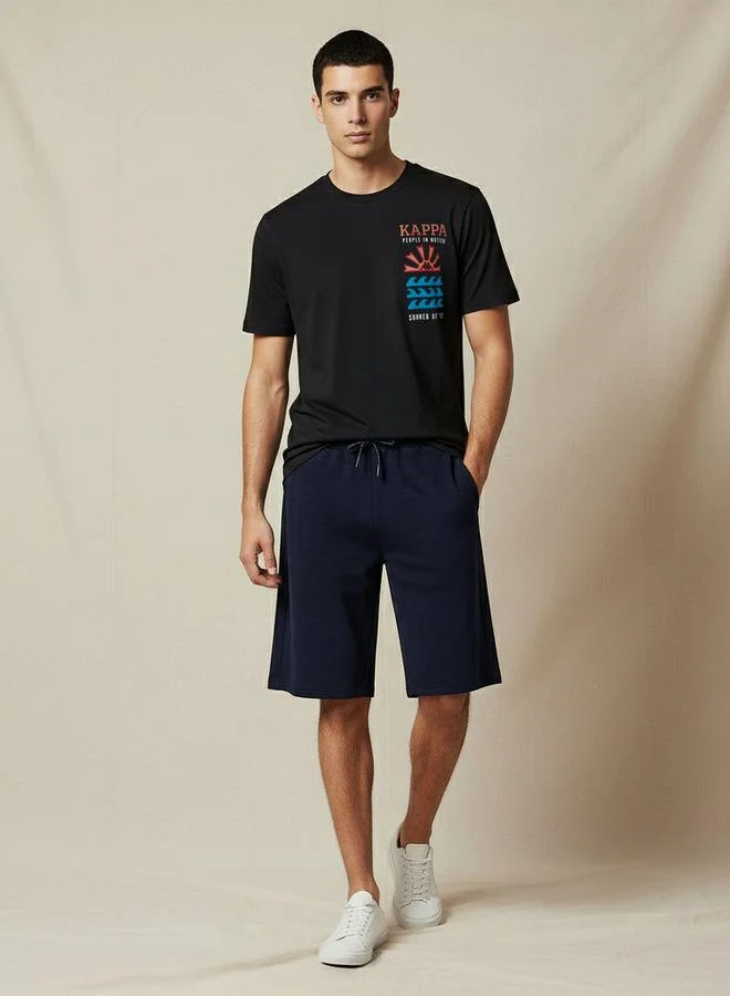 Kappa Kappa Non Stretchable Regular Fit Shorts with Pockets