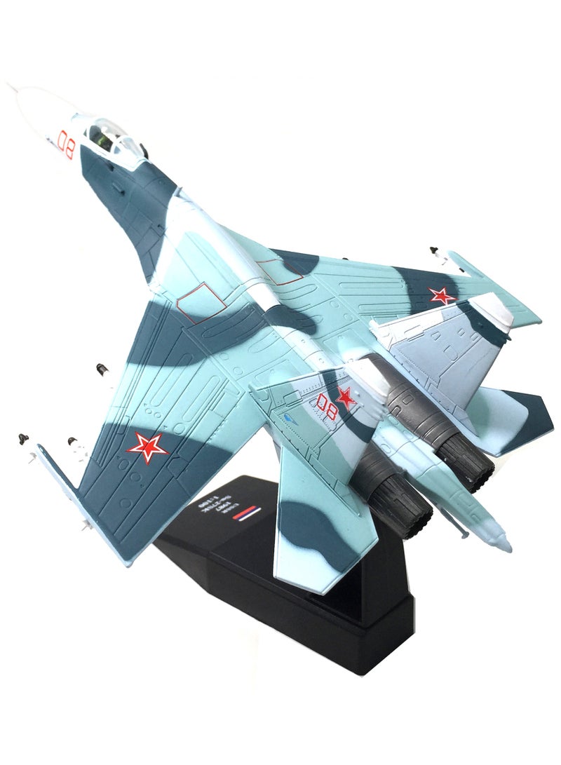 1/100 Su-27 Fighter Jet Plane Model Aircraft Model Military Airplane Model Diecast Plane Model for Collection or Birthday Gifts - Image 1
