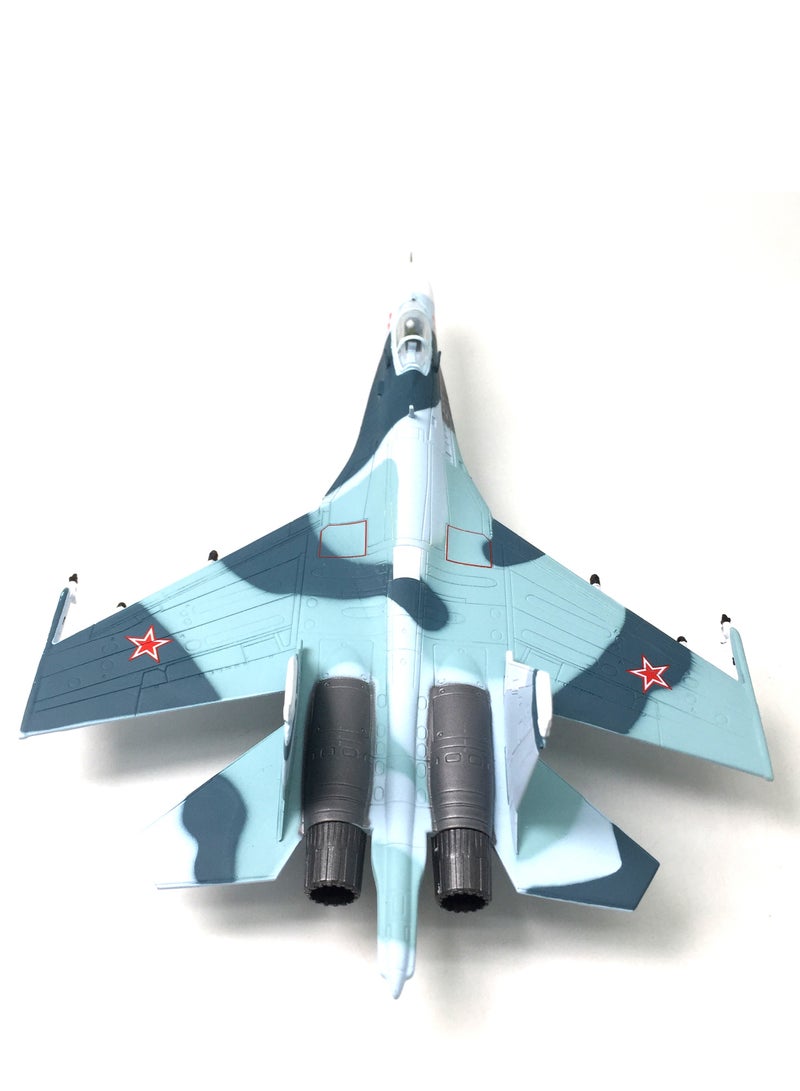 1/100 Su-27 Fighter Jet Plane Model Aircraft Model Military Airplane Model Diecast Plane Model for Collection or Birthday Gifts - Image 4