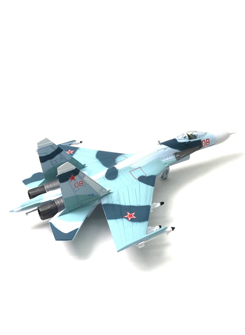 1/100 Su-27 Fighter Jet Plane Model Aircraft Model Military Airplane Model Diecast Plane Model for Collection or Birthday Gifts - Image 5