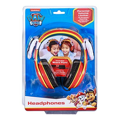 eKids Paw Patrol Marshall Kids Headphones, Wired Headphones Compatiable with 3.5mm Jack, Children's Earphones for School, Home, or Travel - Image 4