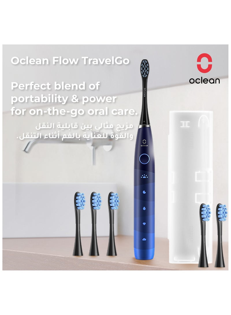 Oclean Electric Toothbrush Flow Travel Go — Blue — Portable Sonic Cleaning – 180 - Day Battery - Image 2