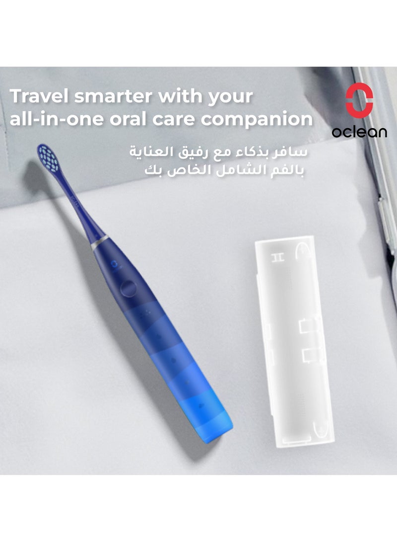 Oclean Electric Toothbrush Flow Travel Go — Blue — Portable Sonic Cleaning – 180 - Day Battery - Image 3