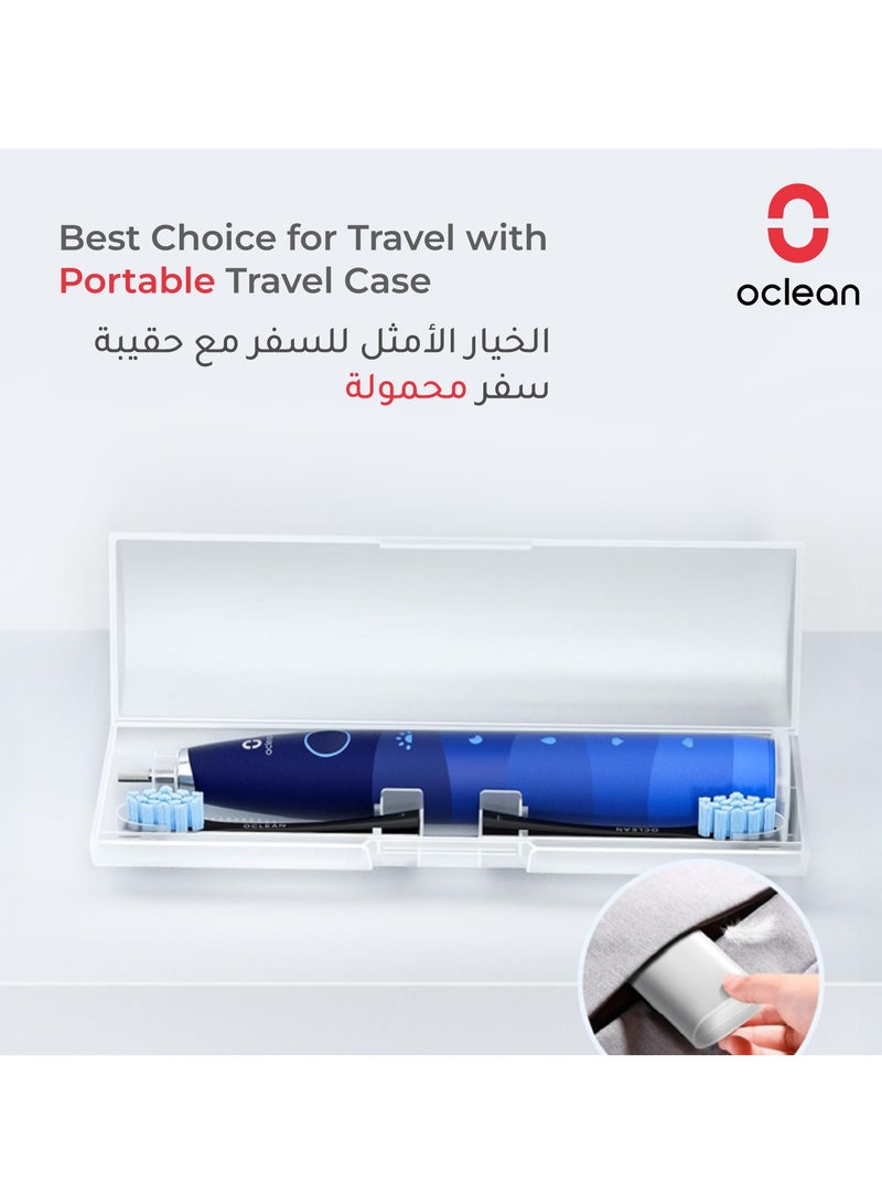 Oclean Electric Toothbrush Flow Travel Go — Blue — Portable Sonic Cleaning – 180 - Day Battery - Image 5