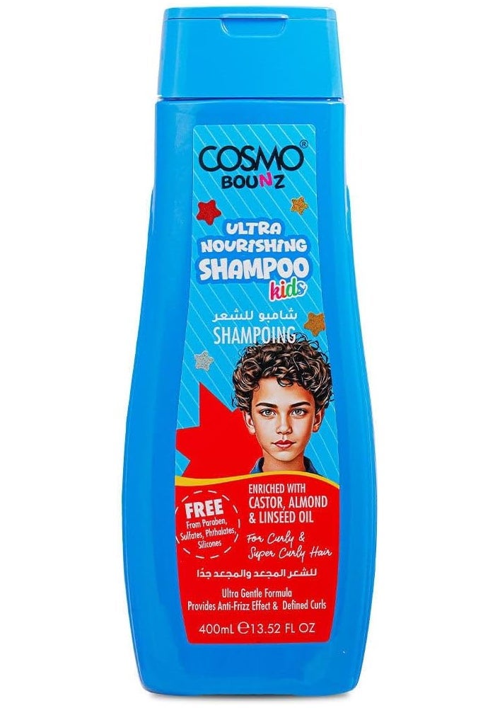 COSMO Bounz Ultra Nourishing Shampoo for Kids - 400ml - Image 1