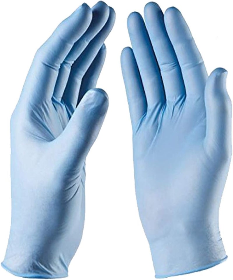 Vivid قفازات فحص طبية غير معقمة من نيتريل الأزرق 200 قطعة حجم صغير PureCare - Image 1