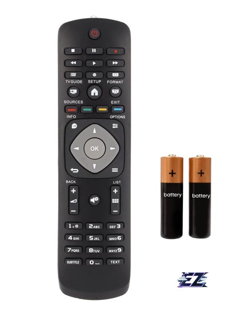 TV Remote Control for Philips - Replacement Remote Control for MB17562 Model, Easy to Use, High Compatibility with All Philips TVs, Perfect Solution for Lost or Damaged Remotes with Battery Included