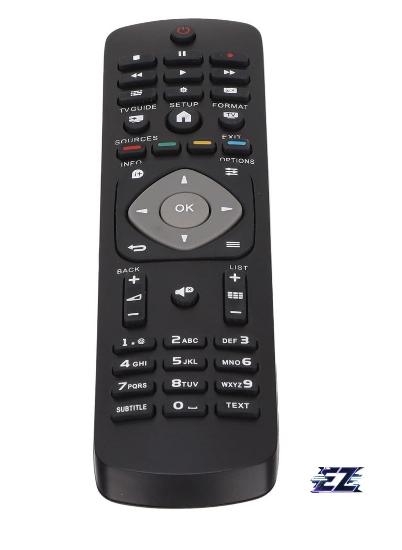 ELTRAZONE - TV Remote Control for Philips - Replacement Remote Control for MB17562 Model, Easy to Use, High Compatibility with All Philips TVs, Perfect Solution for Lost or Damaged Remotes with Battery Included - Image 1
