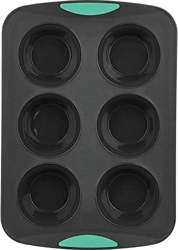 Trudeau Bakeware Cupcake Pan 6Count Mint - Image 1