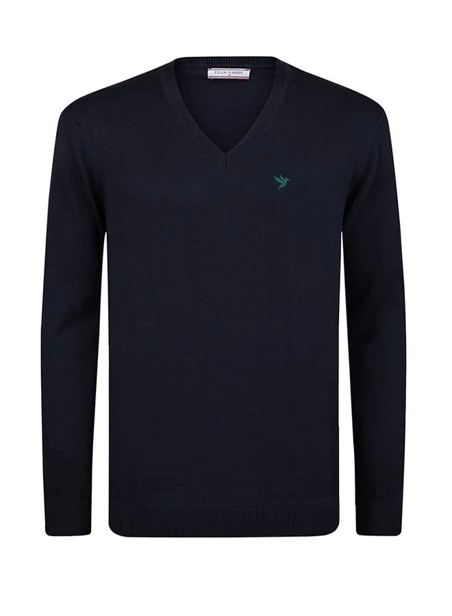 FELIX HARDY Beige-Navy V-Neck Sweater Pack of 2 for Men | Best Price UAE