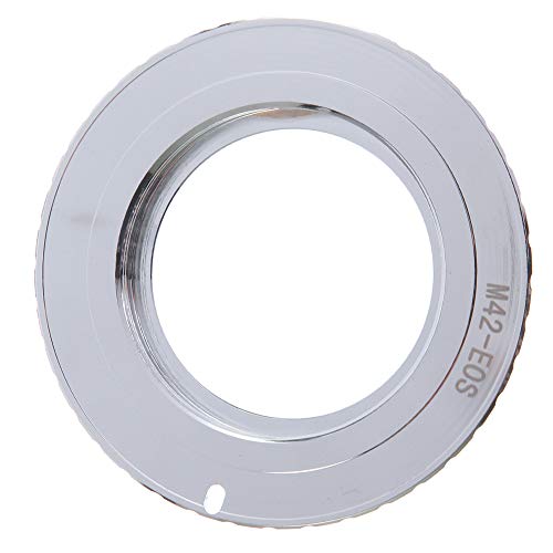 FocusFoto 9th Gen AF Confirm Adapter for M42 Screw Mount Lens to Canon EOS EF EF-S Mount Camera 80D 77D 70D 60D 5D Mark II III 5D2 5D3 7D 6D 3000D 1500D 1300D 1200D 800D 760D 750D 700D 650D 100D - Image 2